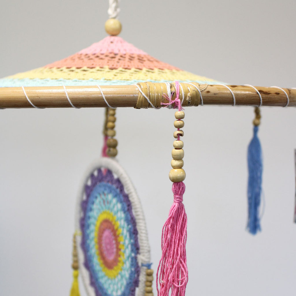Extra Large Drama Dreamcatcher - Pastal Rainbow
