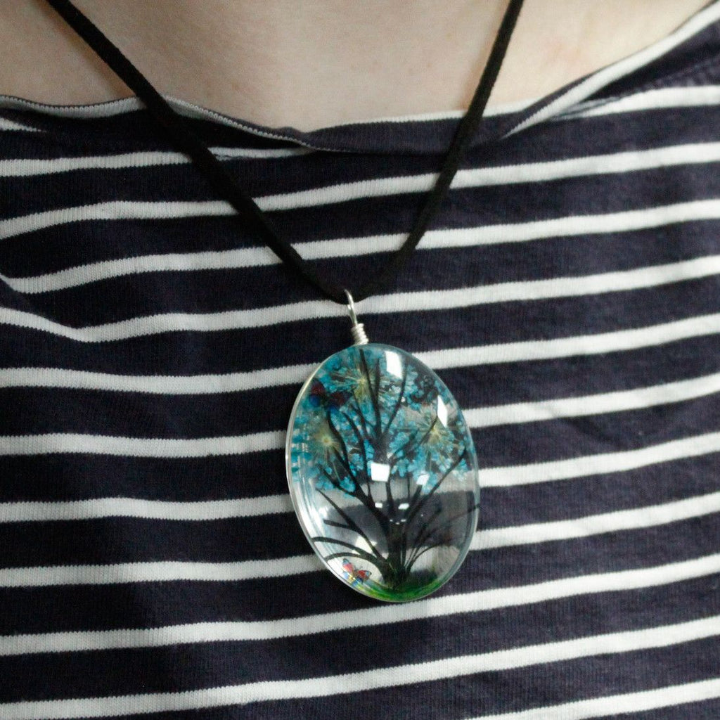 Pressed Flowers - Tree of Life set - Green