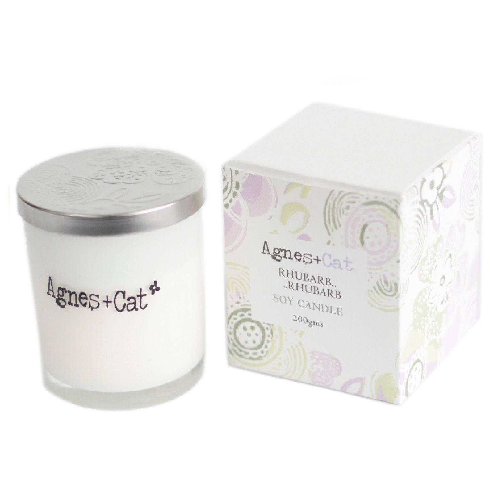 Agnes + Cat Votive Candle - Rhubarb Rhubarb
